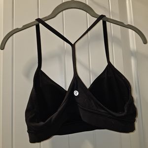 Lululemon Flow Y Bra in black, size 8
